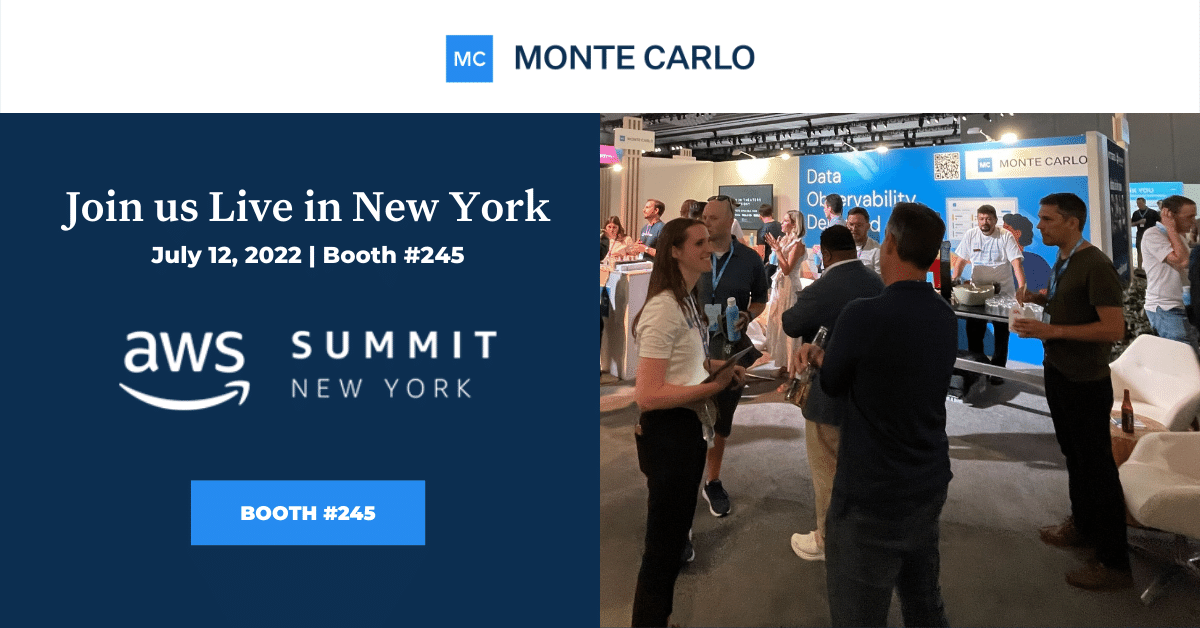 Meet Monte Carlo At AWS Summit